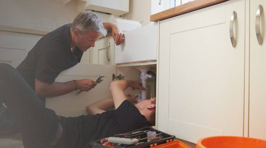 Professional burst pipe repair services in Runnells, IA
